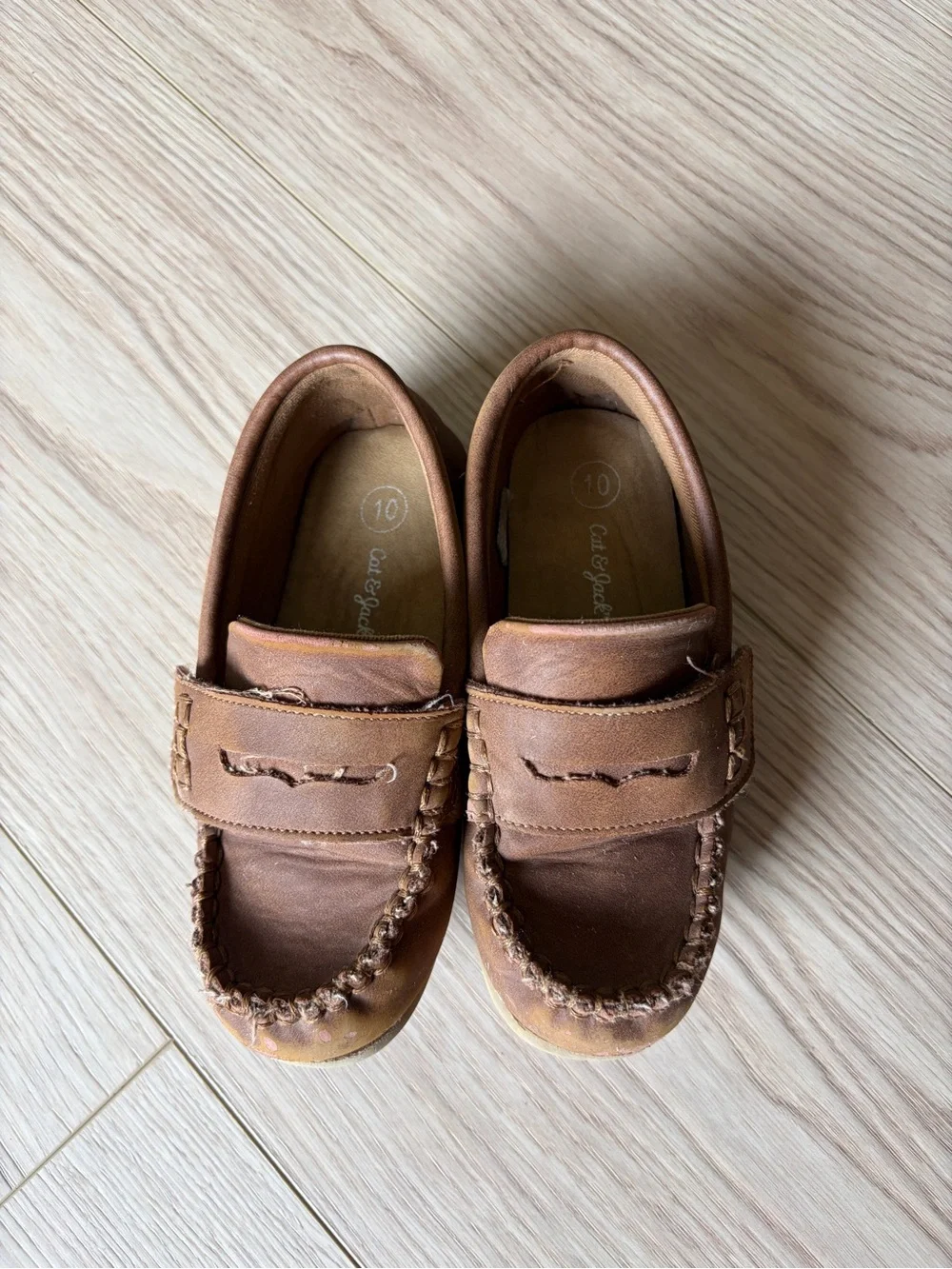 Cat & Jack Brown Moccasin Loafers